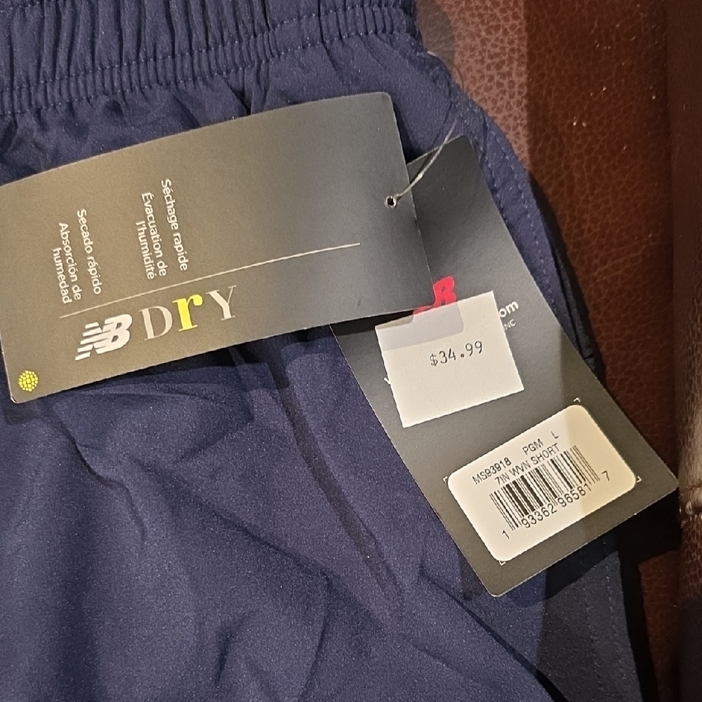 3 PAIRS NEW - New Balance Men's Athletic Shorts with Logo - Picture 6 of 8